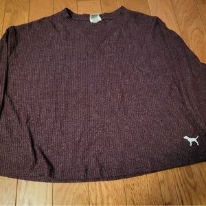 PINK Victoria's Secret Maroon Knit Top Women’s Size XS